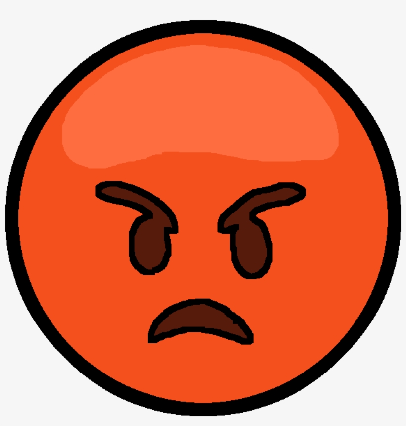 Pixilart Angry Emoji By Stormtheeye - Portable Network Graphics, transparent png