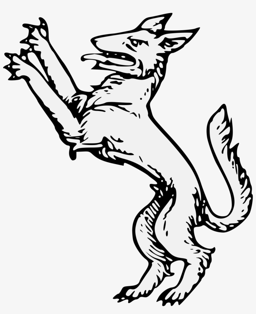 Wolf Salient - Illustration, transparent png