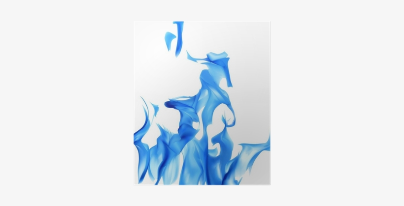 Illustration With Isolated Blue Fire Poster • Pixers® - Flame, transparent png