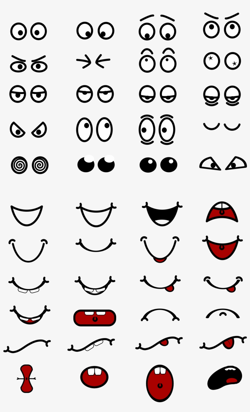 This Free Icons Png Design Of Cartoon Mouth N Eyes, transparent png