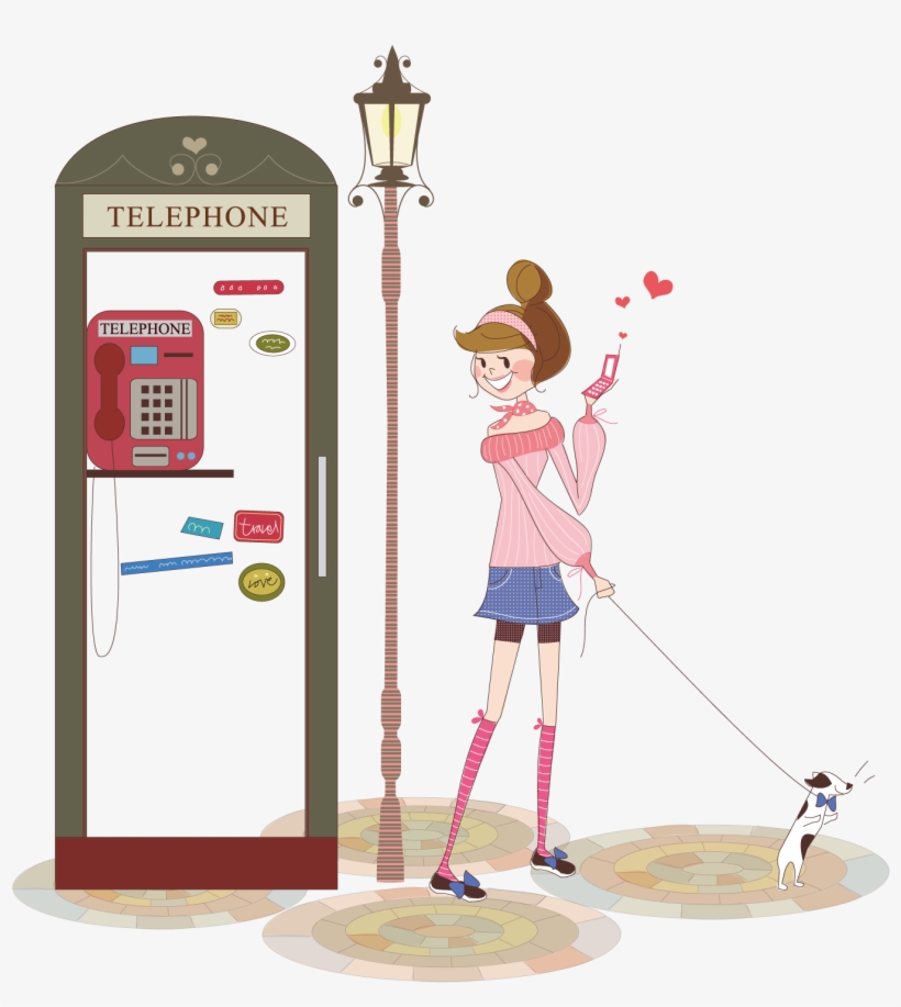 Telephone Booth Free Png Image1 - Vector, transparent png