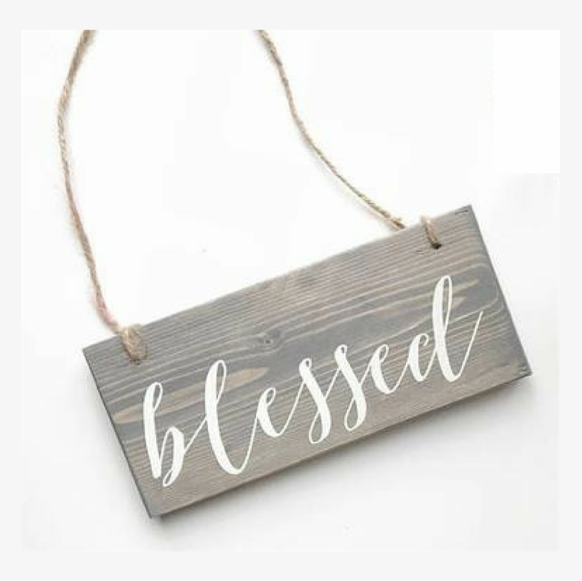 Blessed Wood Sign, transparent png