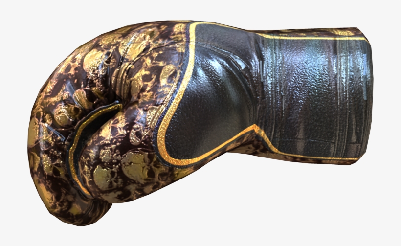 Boxing Gloves Gold Rusty Skull - Glove, transparent png