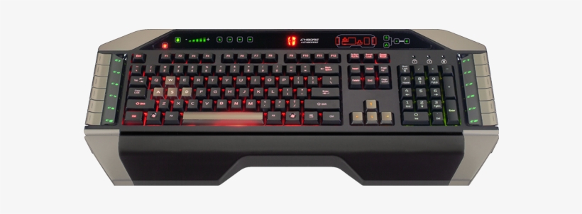 Mad Catz V7 Keyboard Driver 64 Bit Power Keyboard - Mad Catz Cyborg V7 Gaming Keyboard - 591x274 PNG