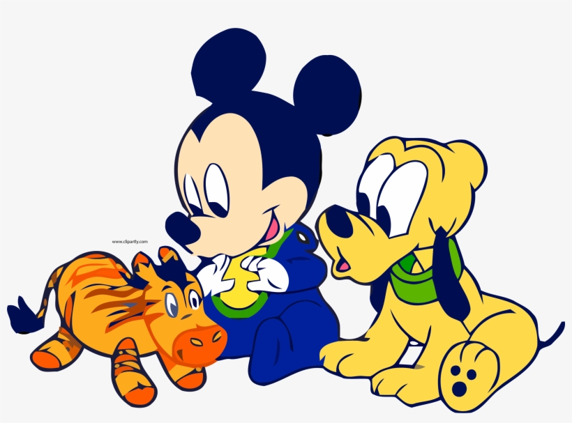 Baby Mickey Pluto Horse Toy Clipart Png - Baby Pluto The Dog, transparent png