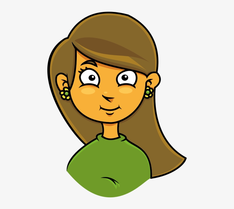 Girl Woman Drawing Download Document - Girl Face Clipart, transparent png