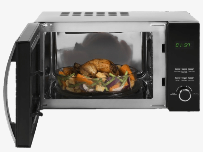 Dish In Combi Grill Png Stickpng - Tower T24015s 800w 20l Digital Microwave Oven Silver, transparent png