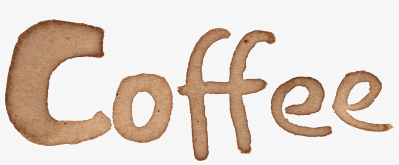 Png File Size - Coffee Text Png, transparent png