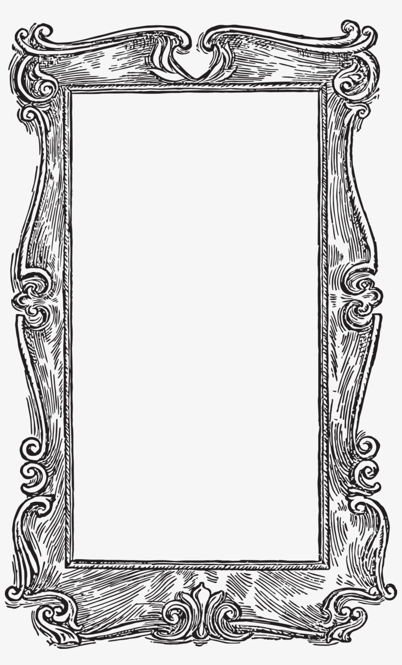 Divider Clipart Wood - Victorian Picture Frame Png, transparent png