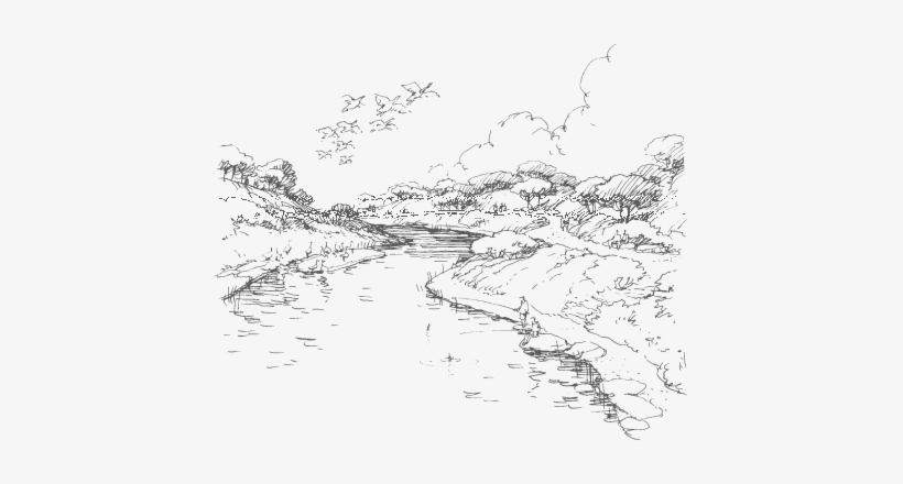 Shire Homepage Intro River - Sketch, transparent png