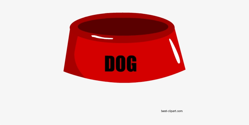 Dog Feeding Bowl Free Clip Art - Clip Art, transparent png
