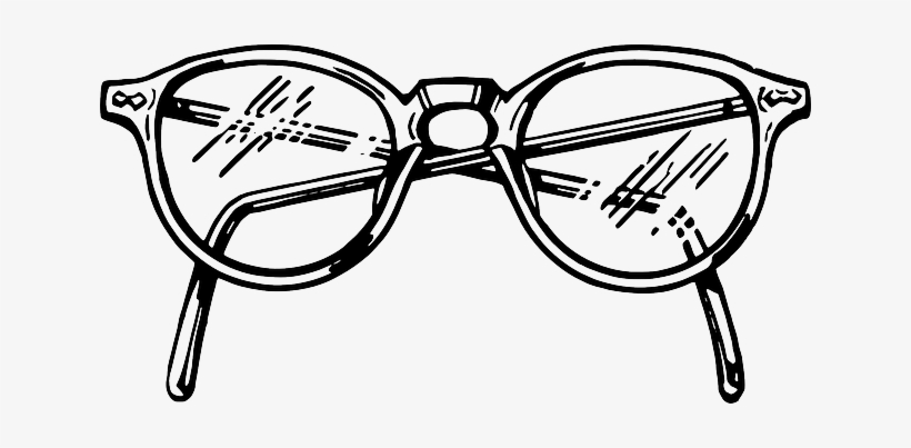 How To Draw A Girl In Glasses - Glasses Drawing, transparent png