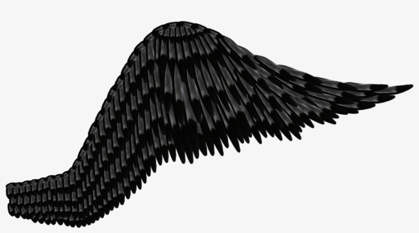 Transparent Download Feathered Black Gray By Thy Darkest - Black Angel Wing Transparent, transparent png