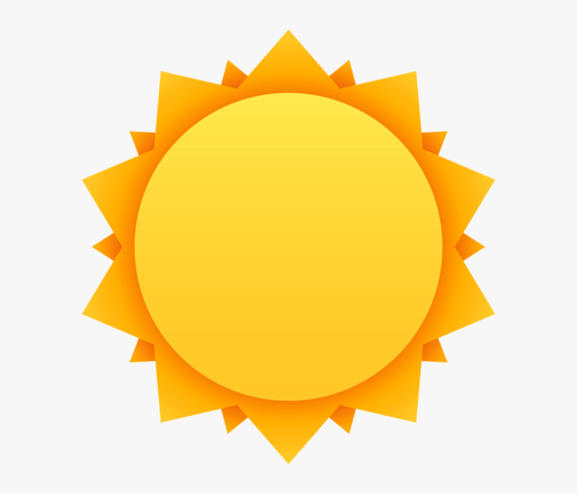 Orange Sun Watercolor Banner Transparent Library - Sun Flat Png, transparent png