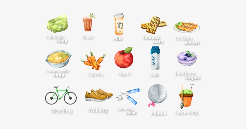 Icons- Based On A Watercolor Handmade Style, transparent png