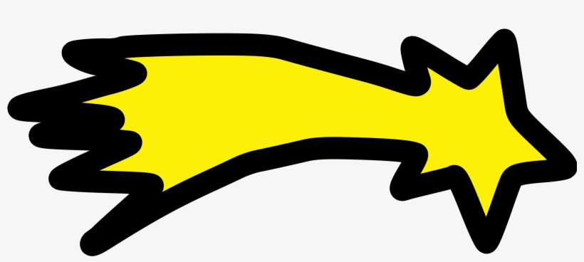 This Free Icons Png Design Of Shooting Star With Outline, transparent png