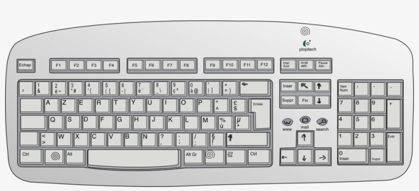 Computer Keyboard Clipart, transparent png