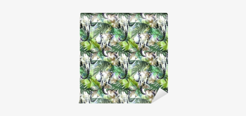 Watercolor Exotic Seamless Pattern - Placemat, transparent png