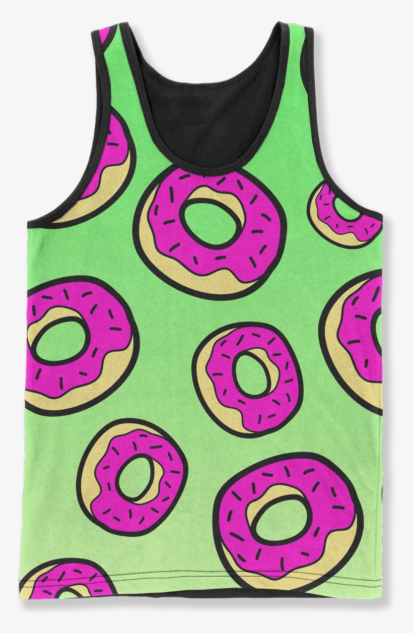 Neon Donuts - Vest, transparent png