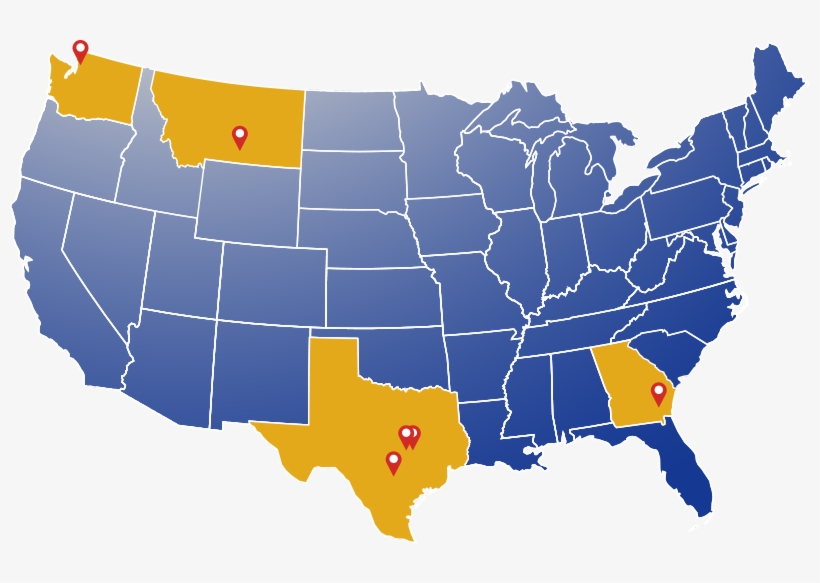 Us-map - Us By Political Party, transparent png