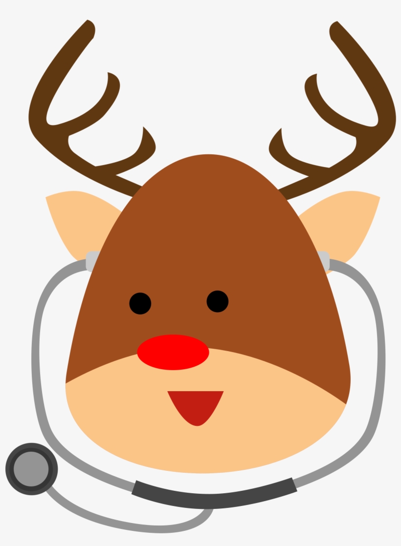 Doctor Reindeer - Reindeer Stethoscope, transparent png