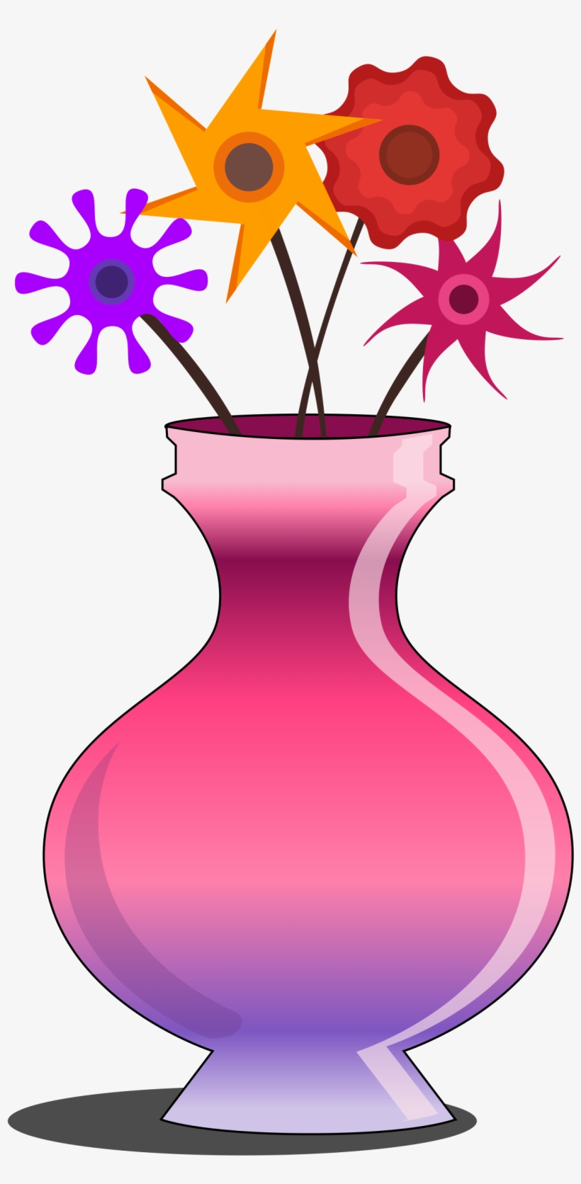 This Free Icons Png Design Of Flower Vase Pink With, transparent png