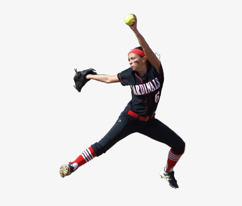 Softball Player Png - College Softball, transparent png