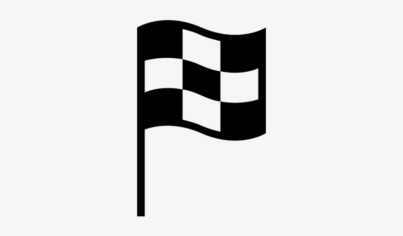 Sports Checkered Flag Vector - Icono Bandera Cuadros, transparent png