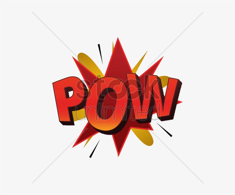 Pow Vector Png - Comics, transparent png