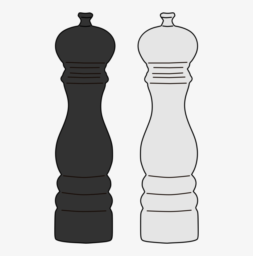 Image Library Black Pepper Clipart - Salt And Pepper Shakers Clipart, transparent png