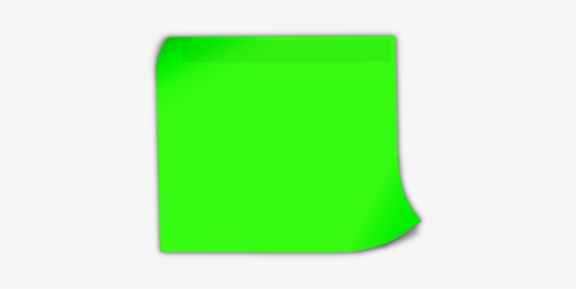Green Sticky Note - Marker Pen, transparent png
