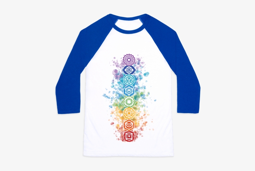 Watercolor Chakra Symbols Baseball Tee - Carl Sagan T Shirt Star Stuff, transparent png
