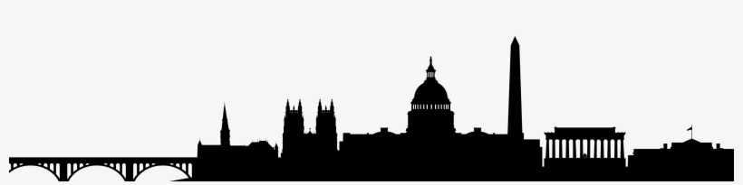 Visiting D - Dc Skyline Silhouette Transparent, transparent png