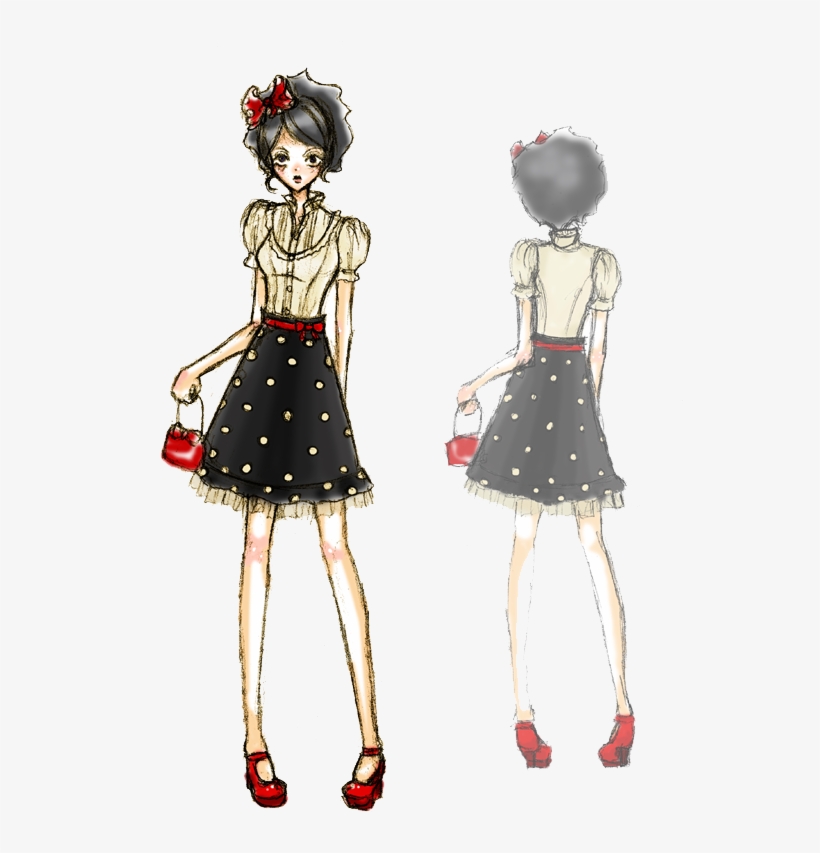 Fashion Model Png File - Fashion Sketch Png, transparent png