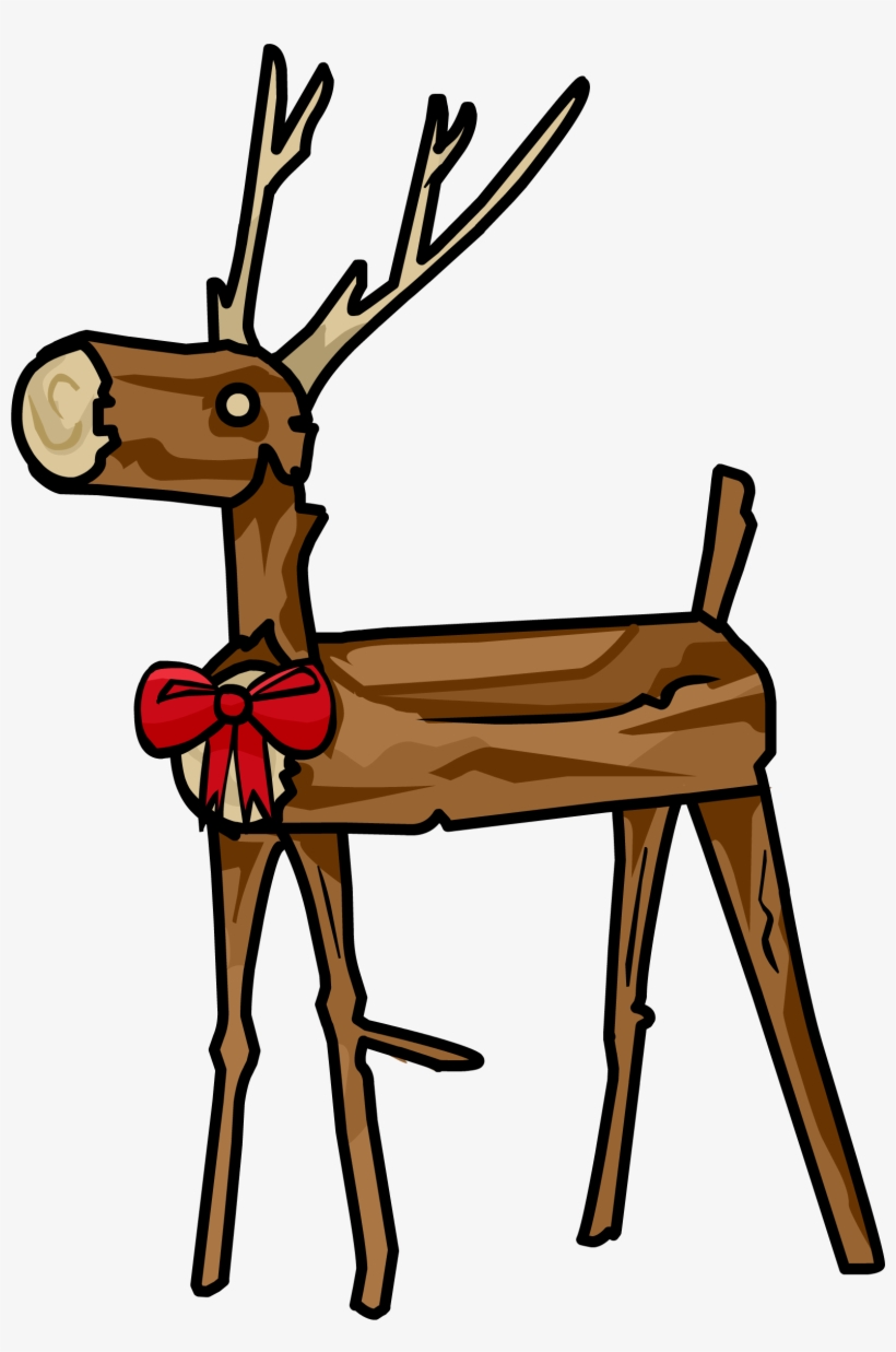 Wooden Reindeer - Png - Wooden Reindeer Clipart, transparent png