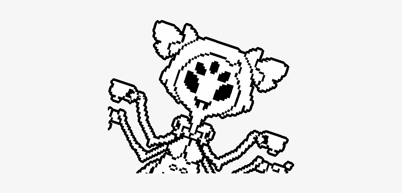 Undertale White Black Black And White Mammal Line Art - Undertale Gifs Transparent Muffet, transparent png