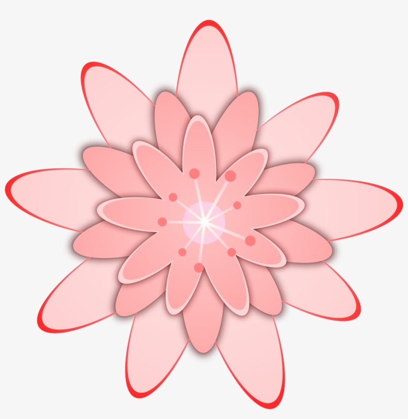 Medium Image - Pink Flower Clip Art, transparent png