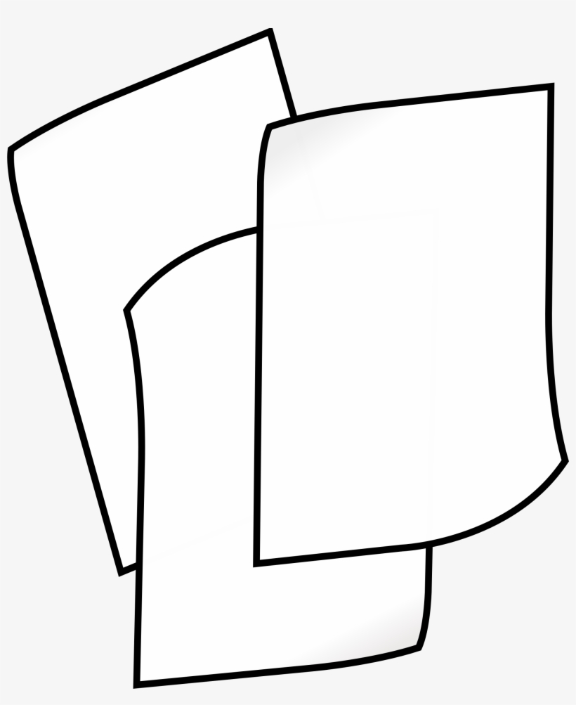 Clipart Free Clipart Stack Of White Big Image Png - Paper Black And White, transparent png