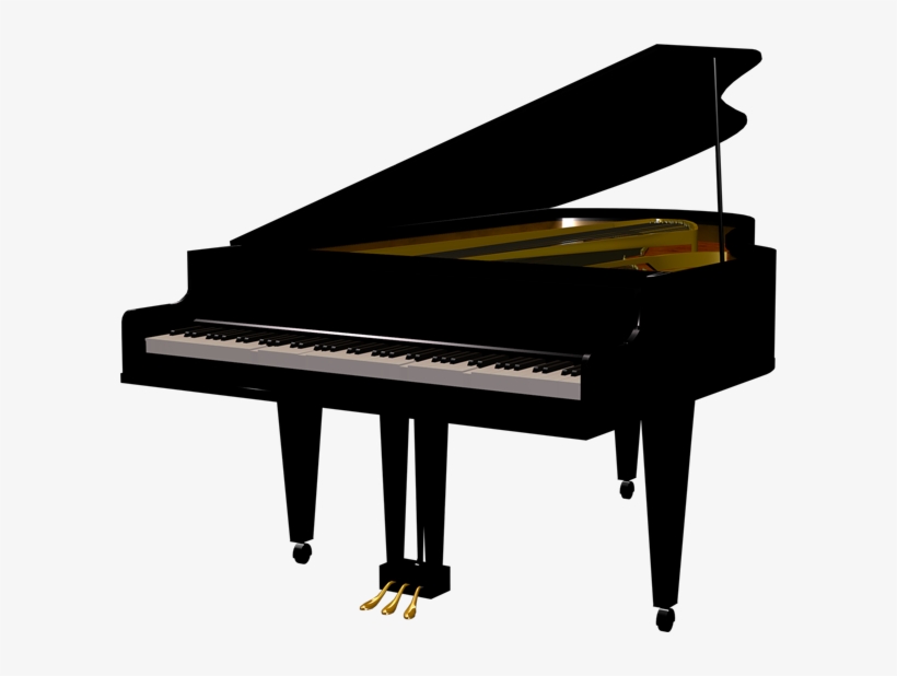 Gold Clipart Piano - Piano Transparent, transparent png