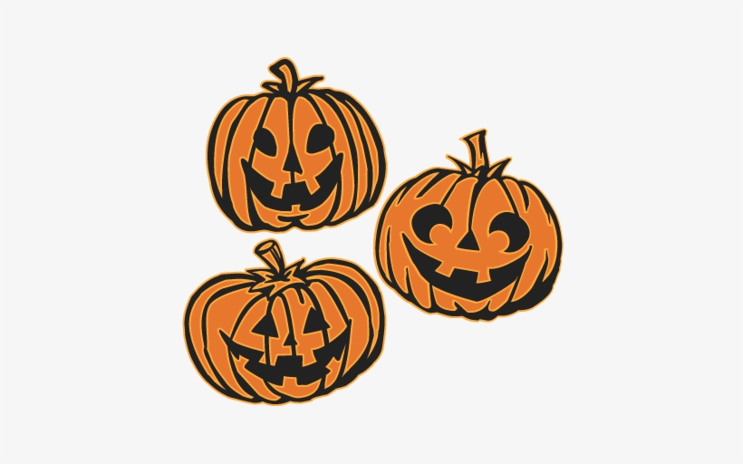 Jack O Lanterns Set Svg Cutting Files Pumpkin Svg Cuts - Jack O Lantern Svg, transparent png