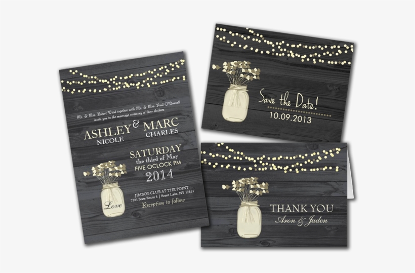 Fabulous Mason Jar Wedding Reception Invitations In - Country Mason Jar Wedding Invitations, transparent png