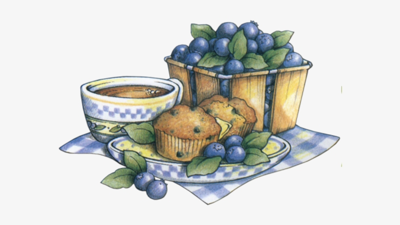 Blueberries - Box, transparent png