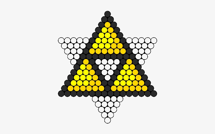 Triforce Of Courage Perler Perler Bead Pattern / Bead - Perler Beads Dallas Cowboys, transparent png