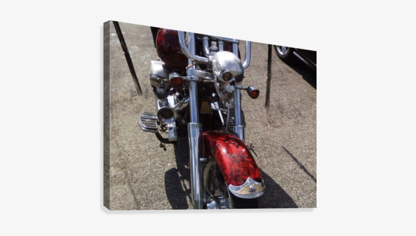 Skull Bike Canvas Print - Printing, transparent png