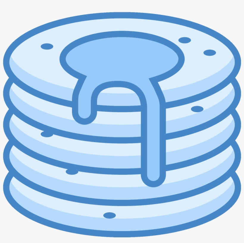 This Looks Like A Stack Of Four Pancakes - Pancake, transparent png