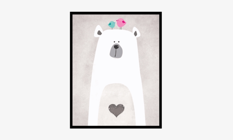 Petite Bello Wall Decor 8x10 Inch No Frame Cute Polar - Polar Bear, transparent png