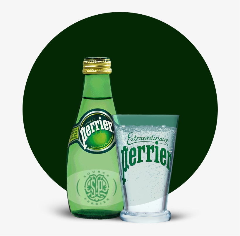 Perrier Sparkling Water, Regular, 200ml Glass Bottle - Perrier Water Bottles, transparent png