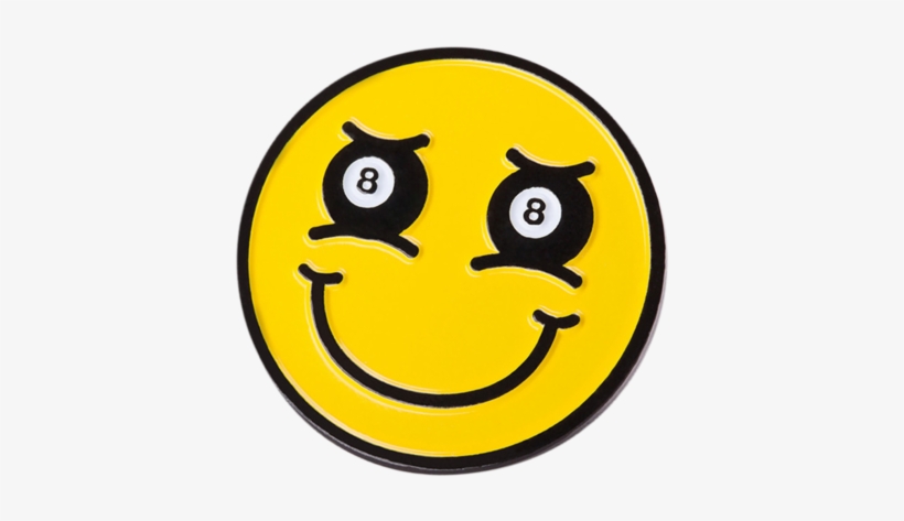 '8-ball Smiley' Lapel - Lapel Pin, transparent png