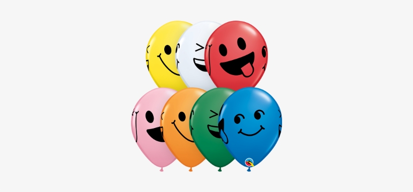 11" Smiley Faces Std Assort 50ct - Birthday, transparent png