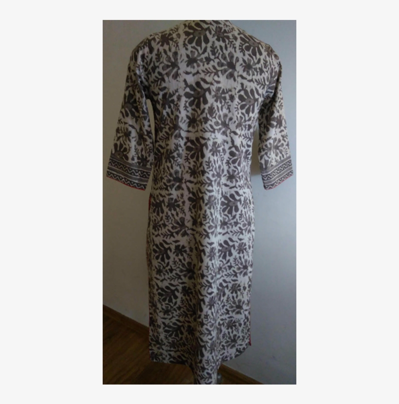 Hand Block Dabu Printed Green Ethnic Kurta With Red - Main Bloc Dabe Imprimé Ethnique Longue Indienne Kurta, transparent png